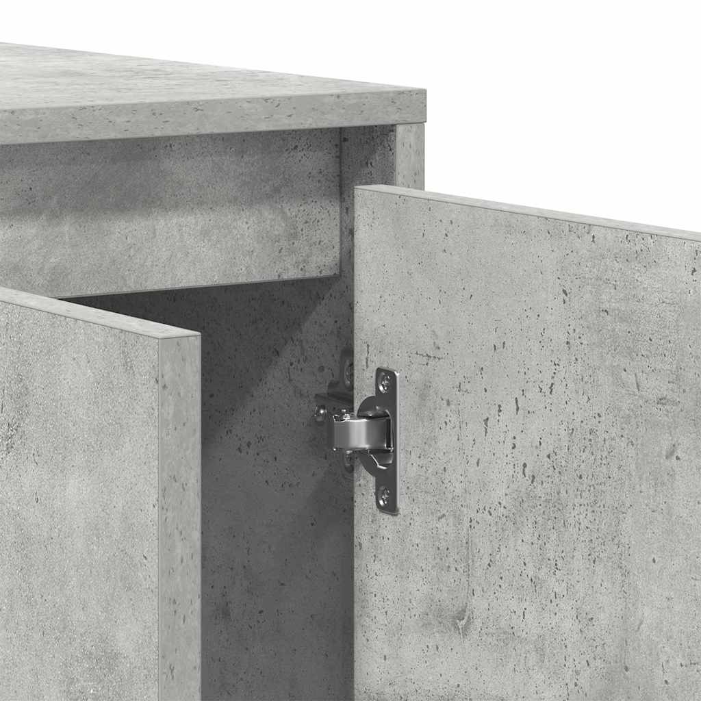 Kreveta Beton siva 120 x 41 x 75 cm Konstruirano drvo
