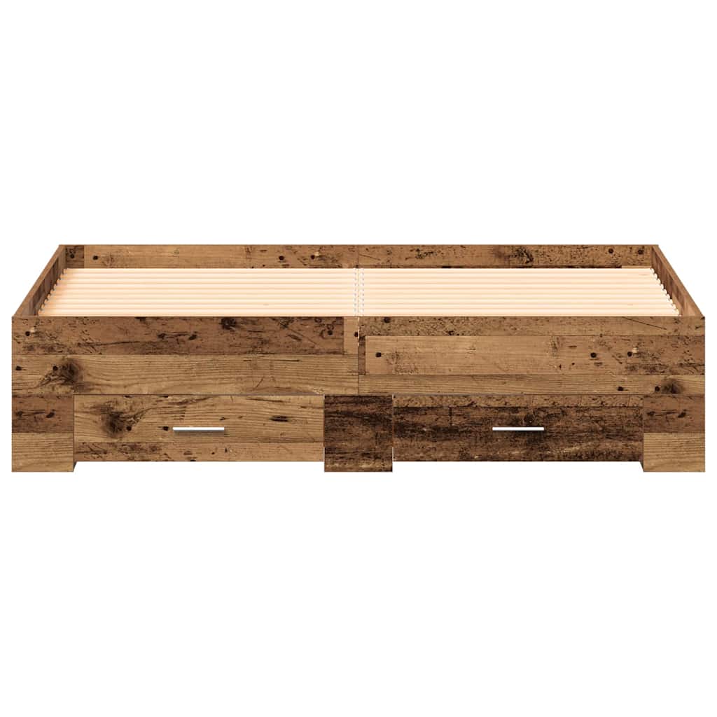 Krevetna konstrukcija Staro drvo 160 x 200 cm Konstruirano drvo