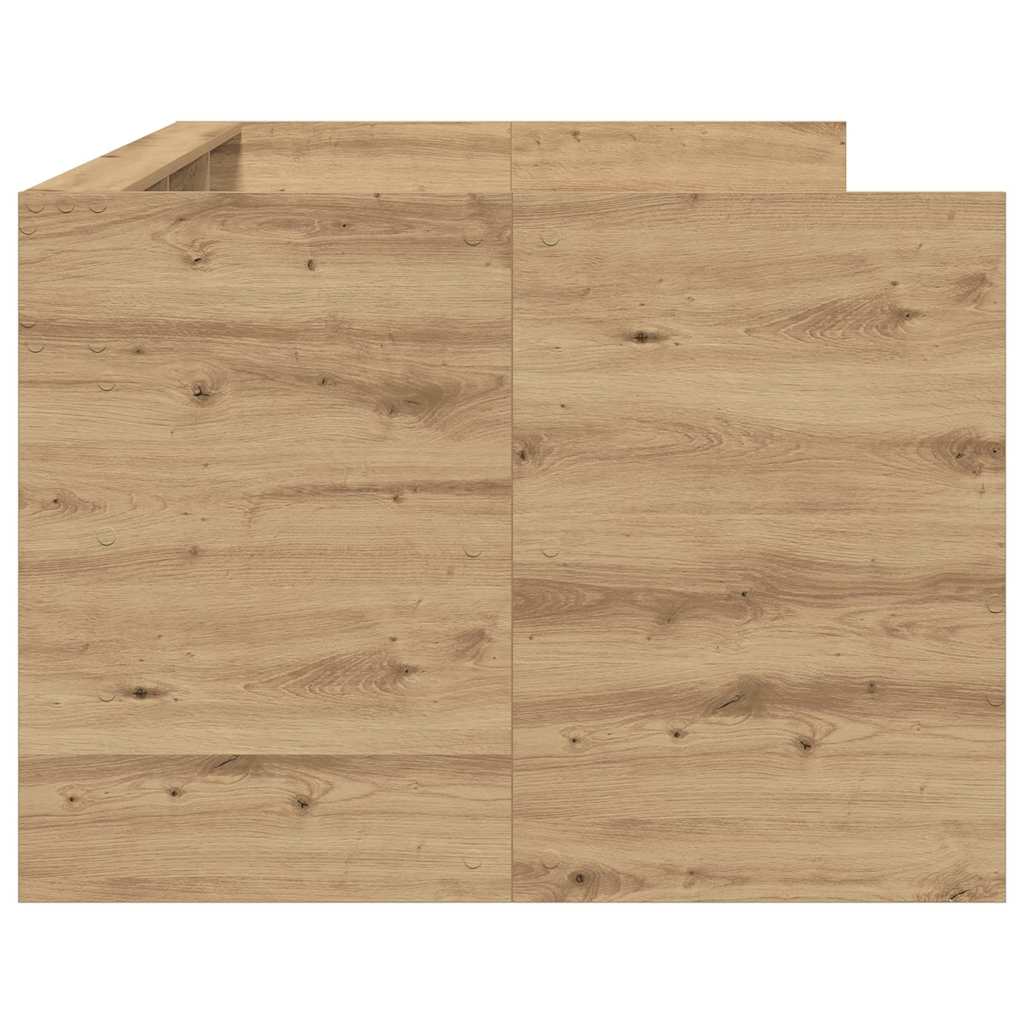 Krevet na dan Umjetnički hrast 100 x 200 cm Konstruirano drvo