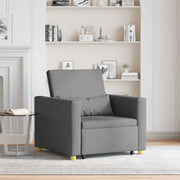 Sofa na razvlačenje Singl Tamno siva 90 x 165 x 87 cm tkanina