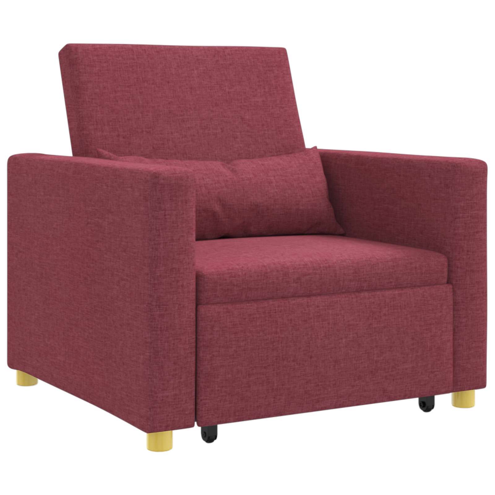 Sofa na razvlačenje Singl boja crnog vina 90 x 165 x 87 cm