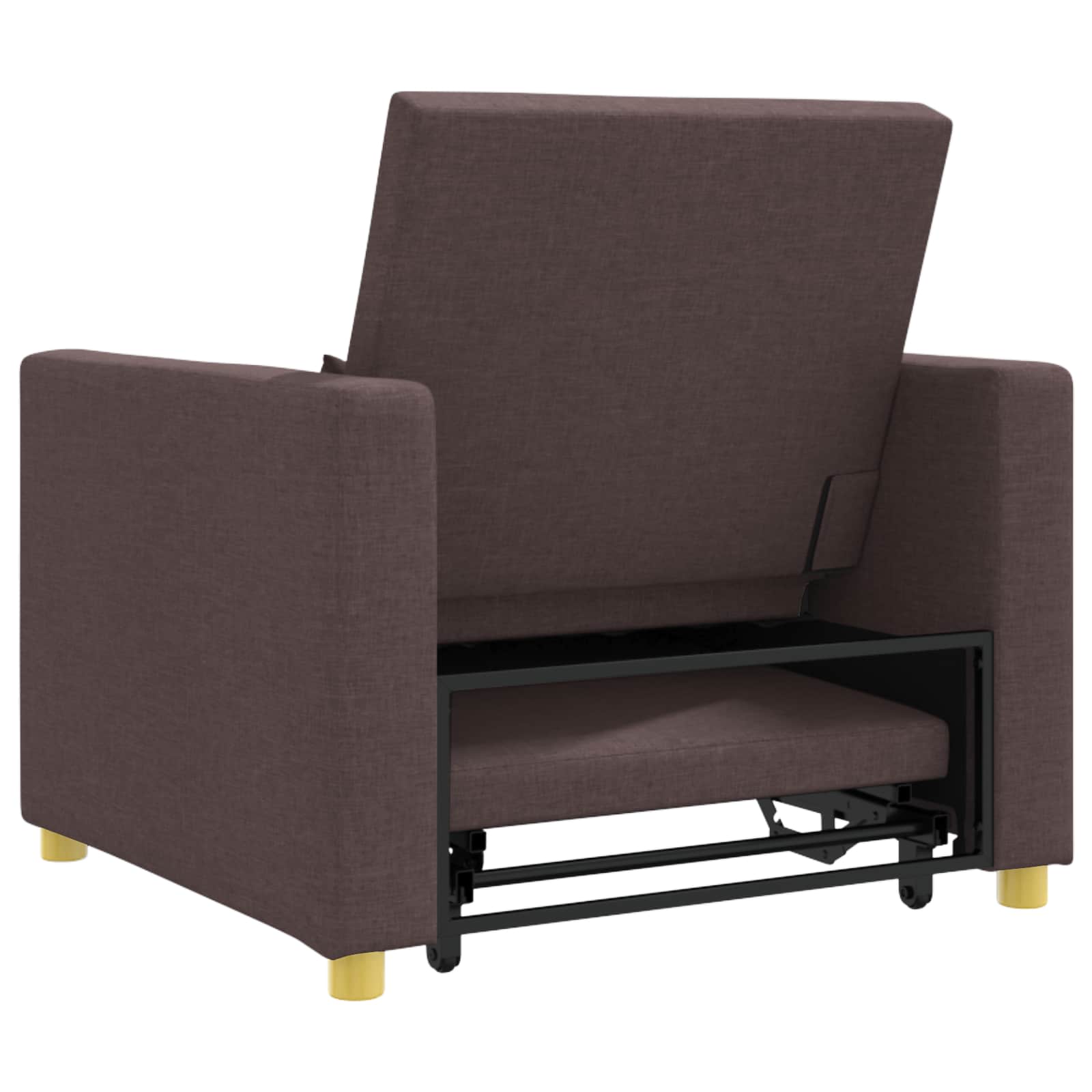 Sofa na razvlačenje Singl Tamno smeđa 90 x 165 x 87 cm tkanina
