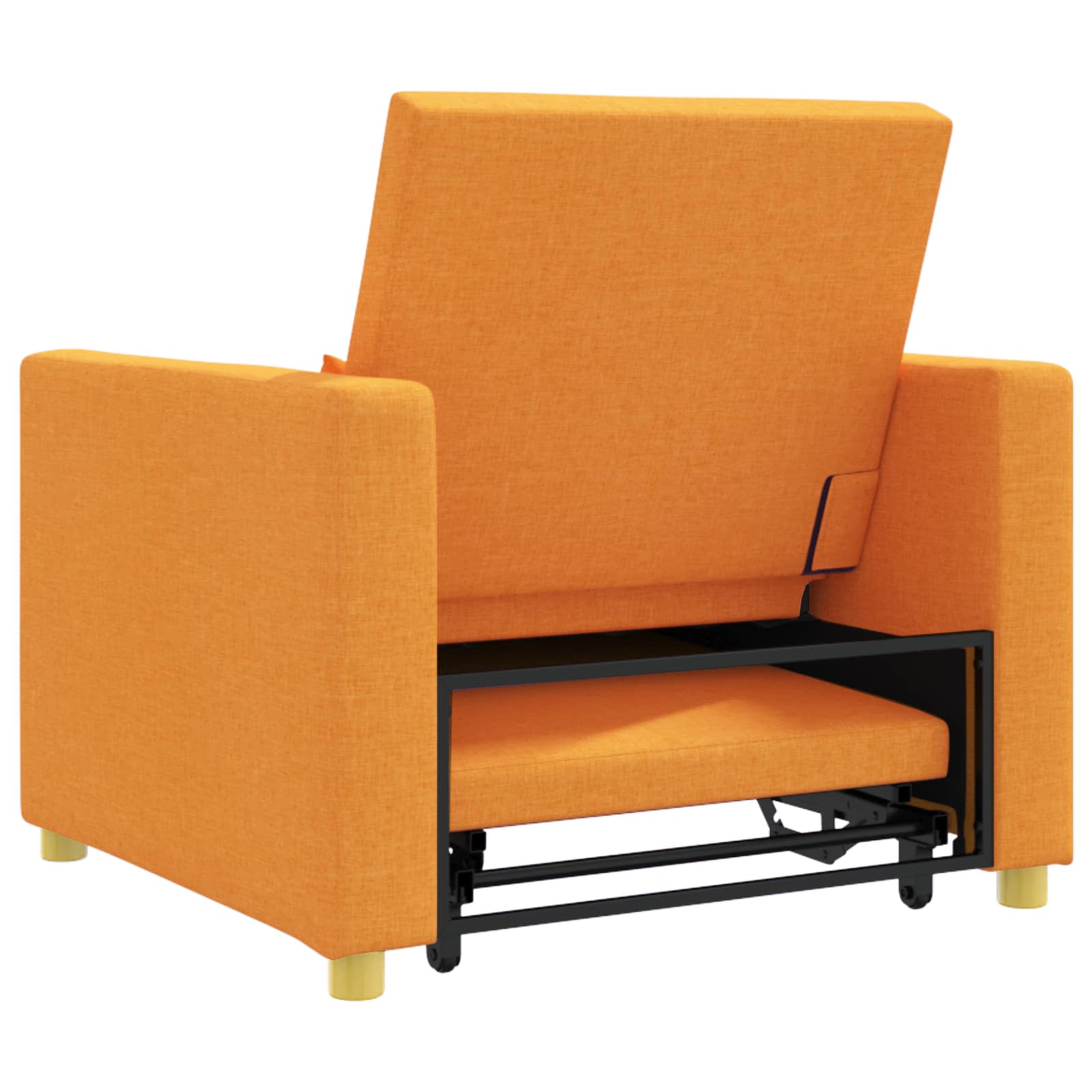 Sofa na razvlačenje Singl Tamnožuta 90 x 165 x 87 cm tkanina