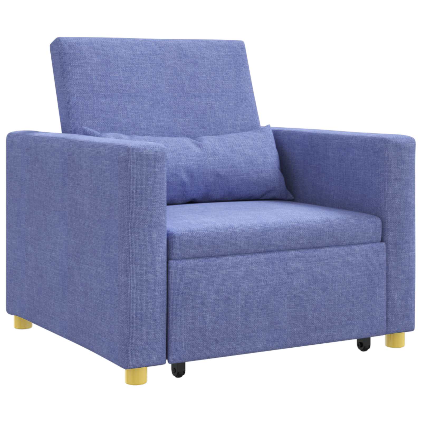 Sofa na razvlačenje Singl Trapere plave boje 90 x 165 x 87 cm