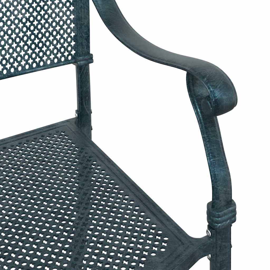 Vrtna stolica 2 pcs Zelena 64 x 62 x 93cm Aluminij