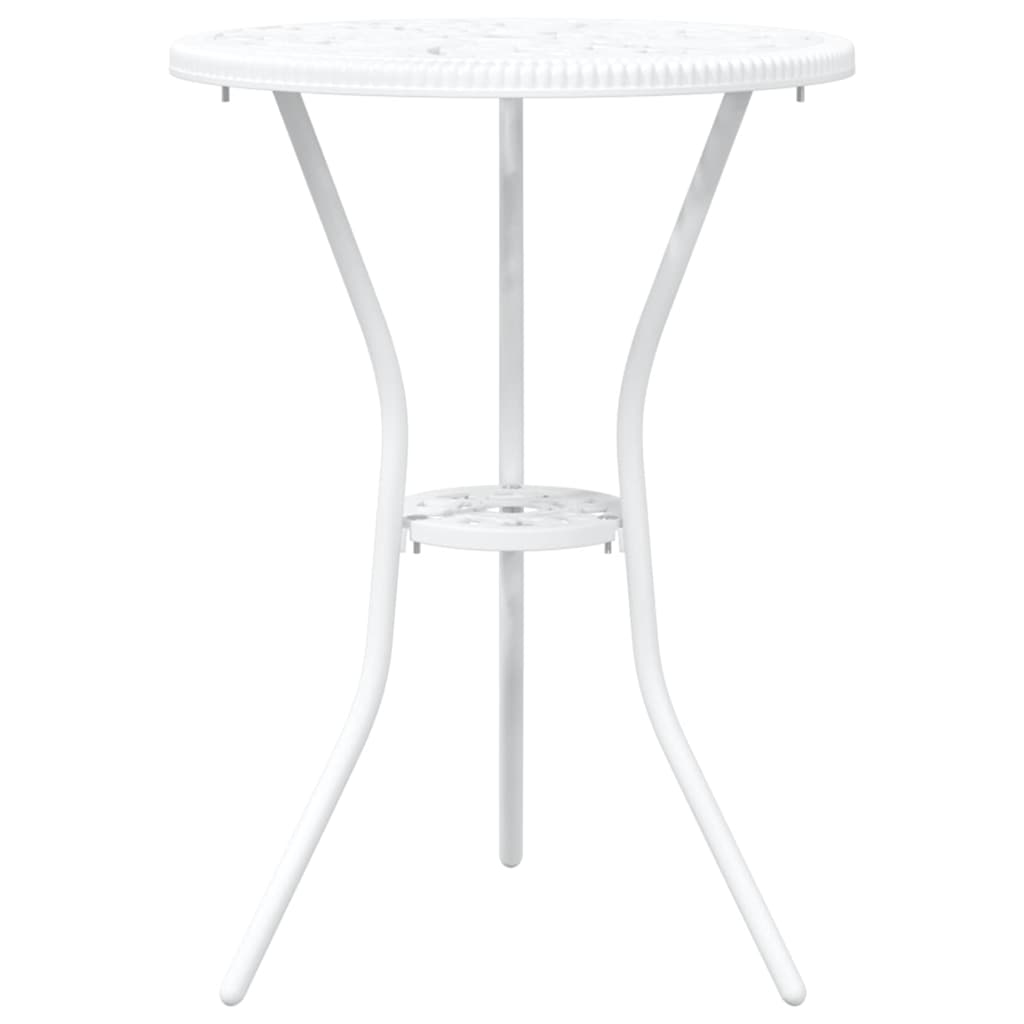 Bistro set za vrt 3 pcs Bijelo Aluminij