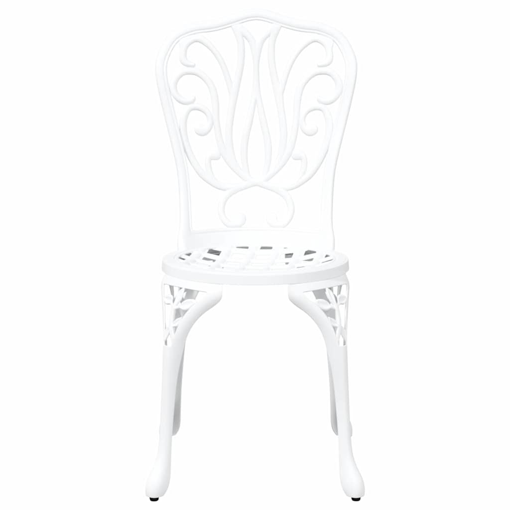 Bistro set za vrt 3 pcs Bijelo Aluminij