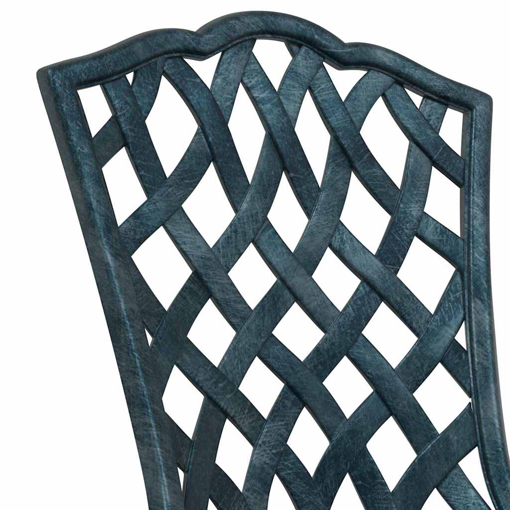 Bistro set za vrt 3 pcs Zelena Aluminij