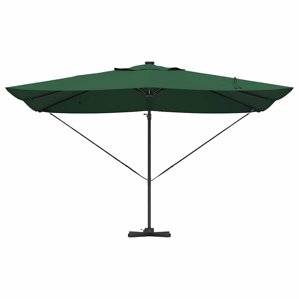 Suncobran Zelena 352 x 251 x 265 cm Poliester i aluminij