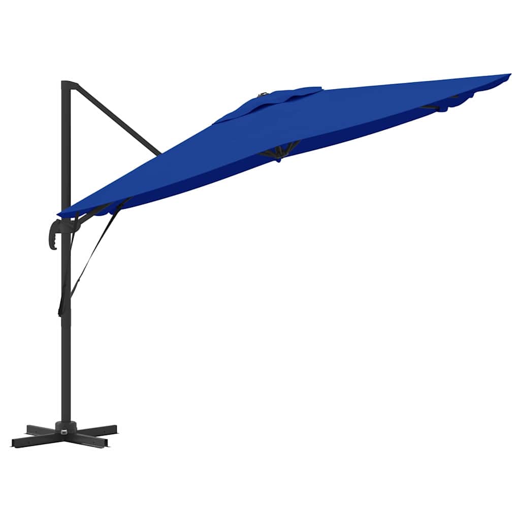 Roma Suncobran Plava 286 x 284 x 265 cm Aluminij i poliester