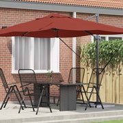 Suncobran Terakota 351 x 250 x 260 cm Poliester i aluminij