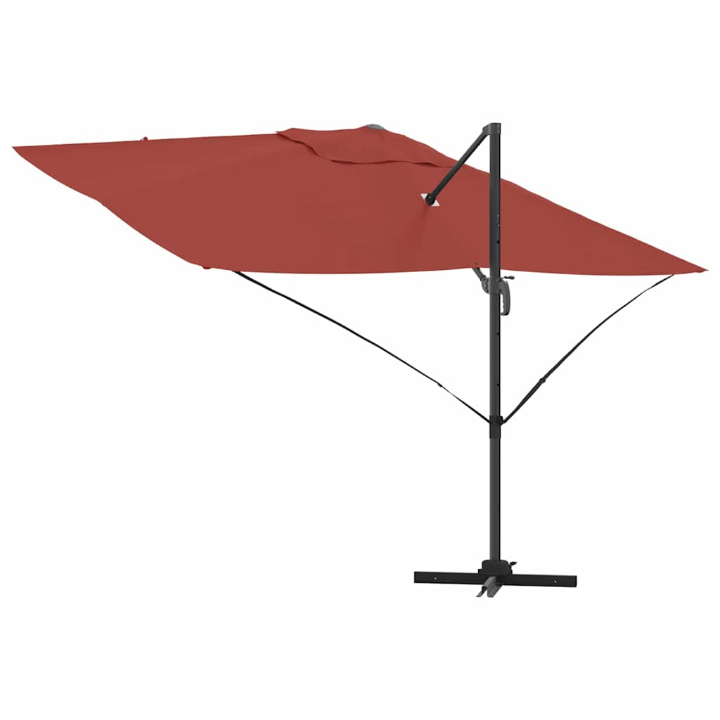 Suncobran Terakota 351 x 250 x 260 cm Poliester i aluminij
