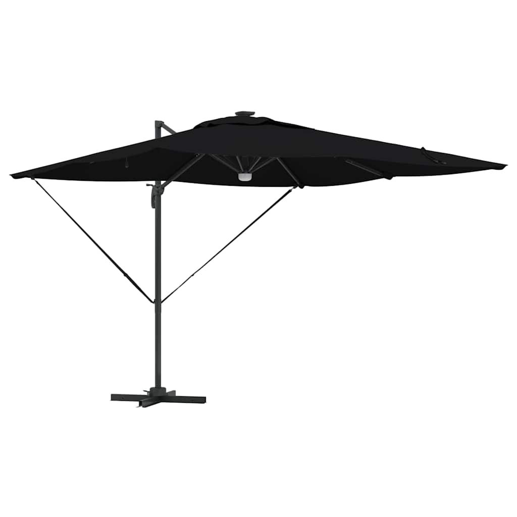 Roma Suncobran Crna 286 x 284 x 270 cm Aluminij i poliester