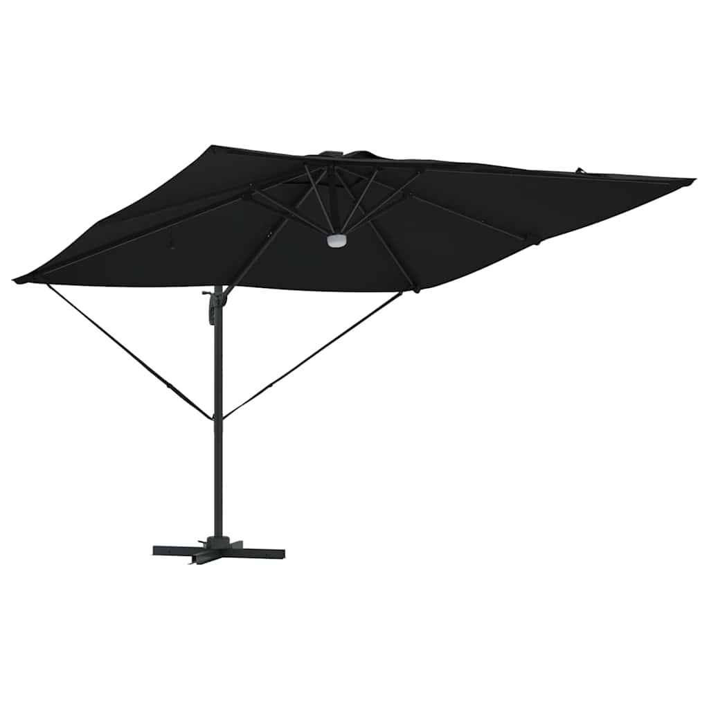 Roma Suncobran Crna 286 x 284 x 270 cm Aluminij i poliester