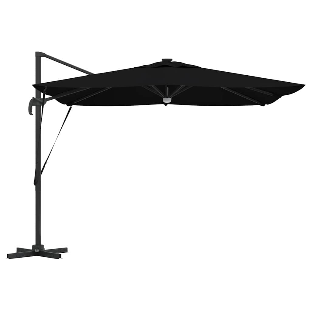 Roma Suncobran Crna 286 x 284 x 270 cm Aluminij i poliester