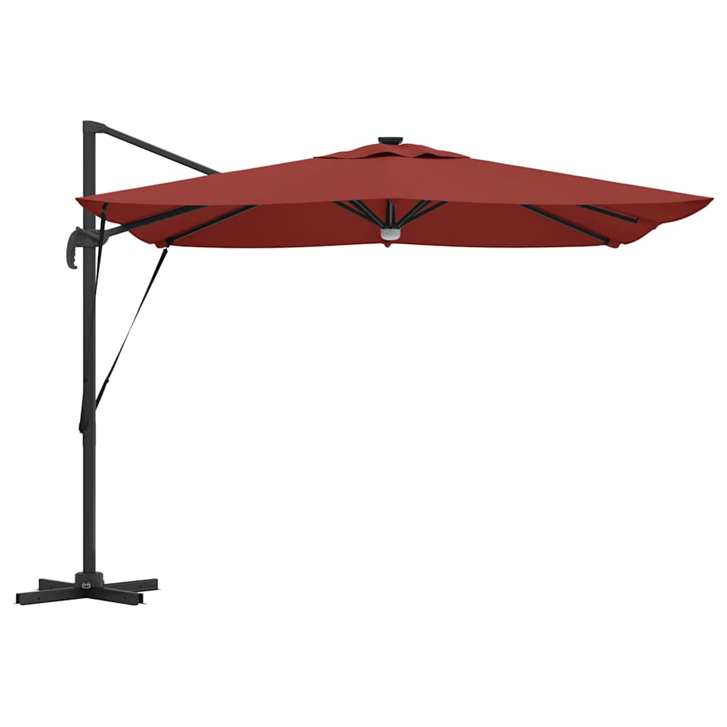 Roma Suncobran Crvena 286 x 284 x 270 cm Aluminij i poliester