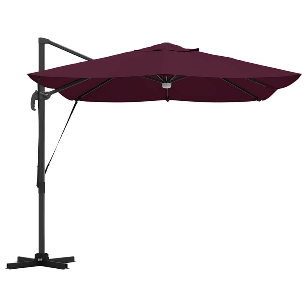 Suncobran S LED lampica Bordeaux Crvena 351 x 250 x 253 cm