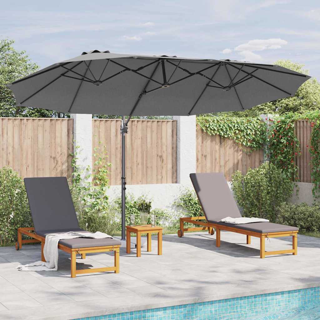 Suncobran Antracit 372 x 198 x 243 cm Poliester i aluminij