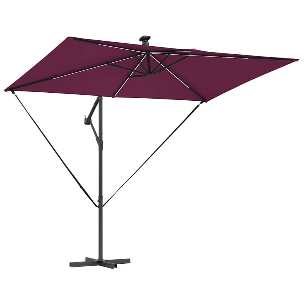 Suncobran S LED lampica Bordeaux Crvena 294 x 200 x 270 cm