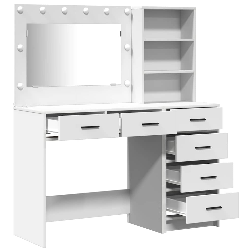Toaletni stol Bijelo 78.5 x 41 x 135 cm Konstruirano drvo