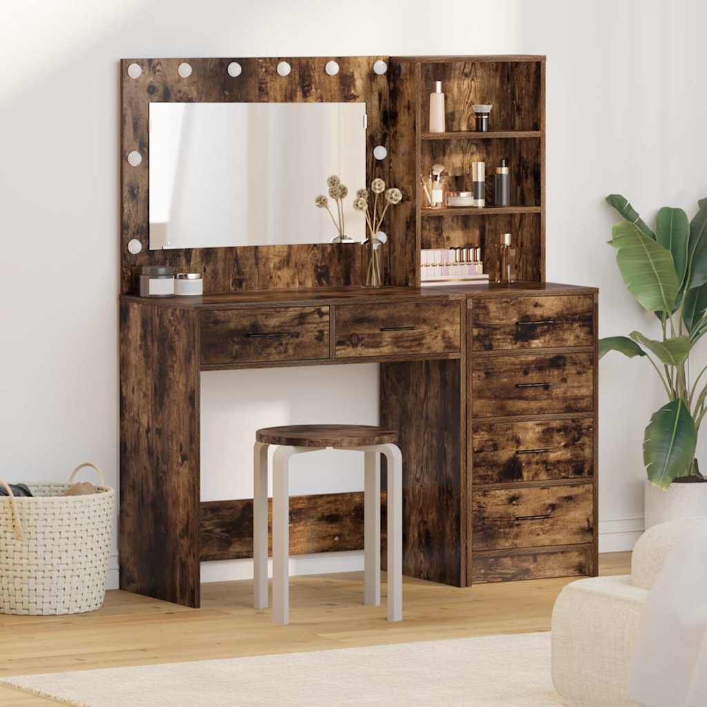 Toaletni stol Smeđa 78.5 x 41 x 135 cm Konstruirano drvo