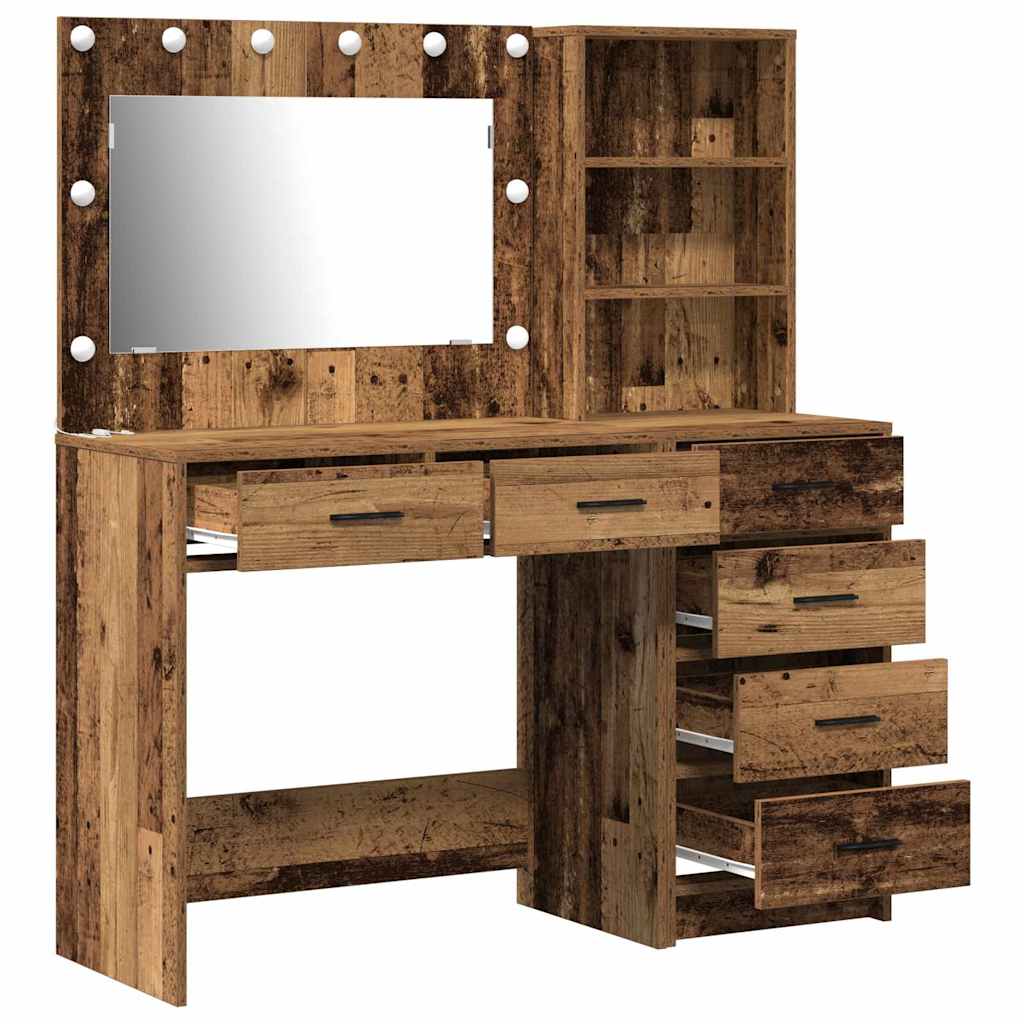 Toaletni stol Smeđa 78.5 x 41 x 135 cm Konstruirano drvo