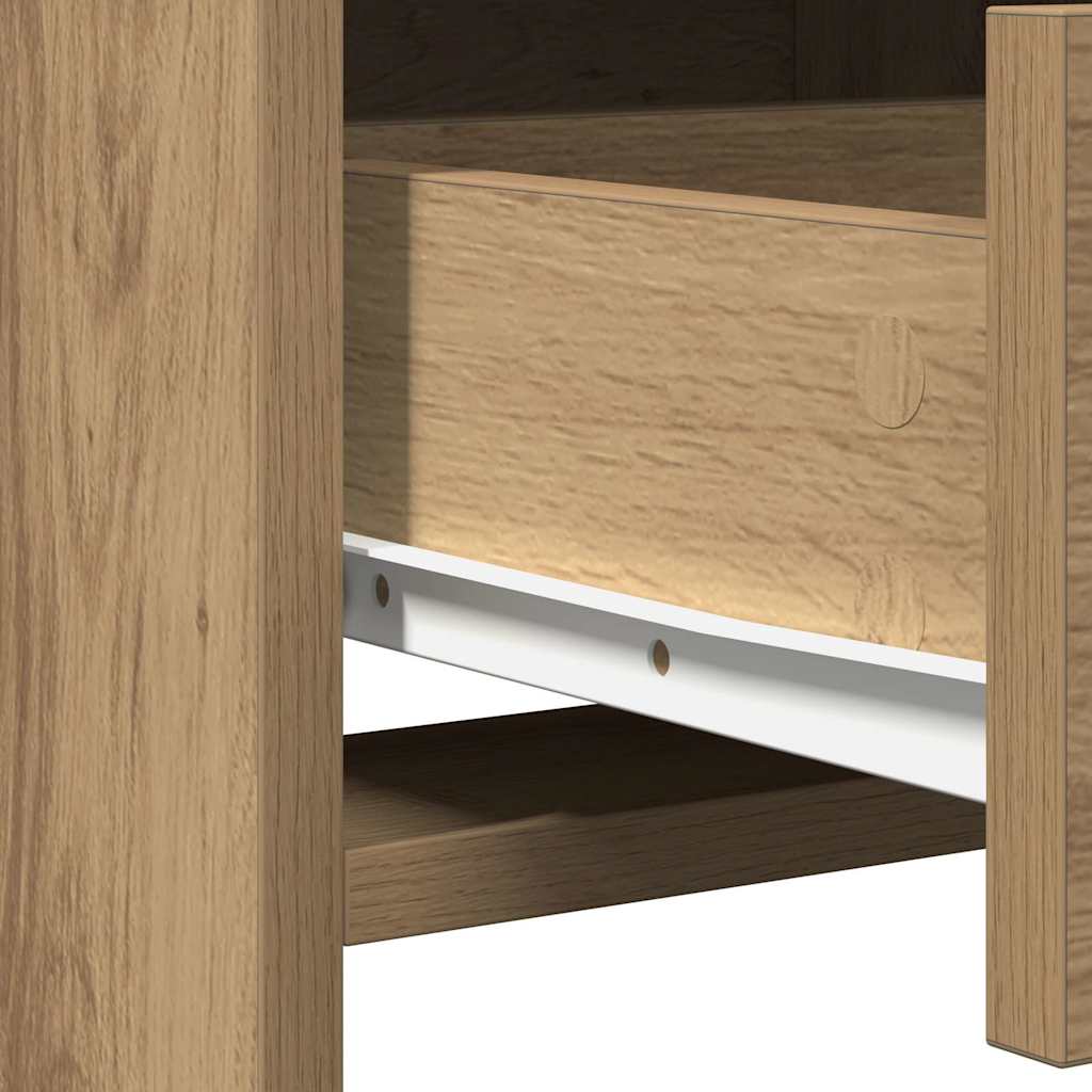 Toaletni stol 2 pcs Smeđa 78.5 x 41 x 135 cm Konstruirano drvo