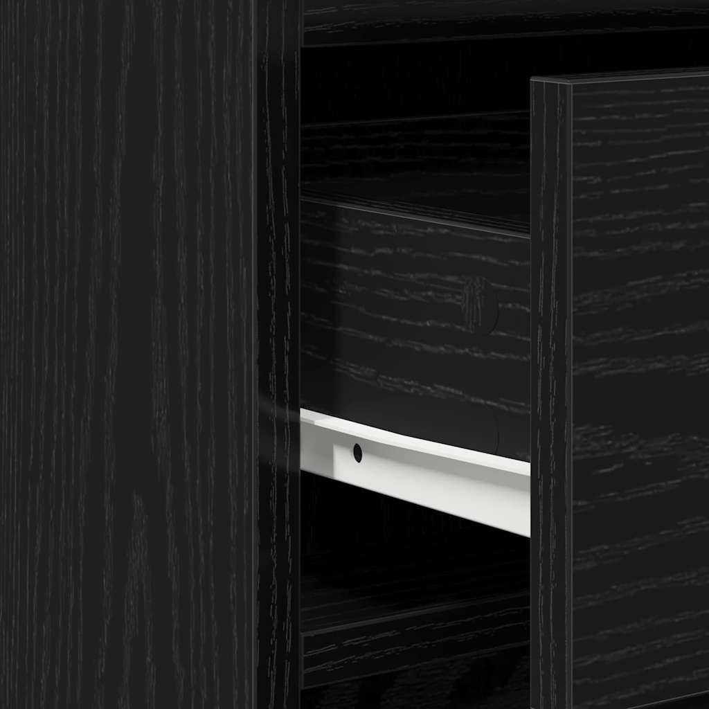 Toaletni stol 2 pcs Crna 50 x 41 x 135 cm Konstruirano drvo