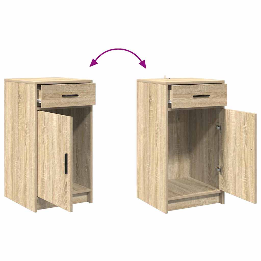 Toaletni stol 2 pcs Smeđa 50 x 41 x 135 cm Konstruirano drvo