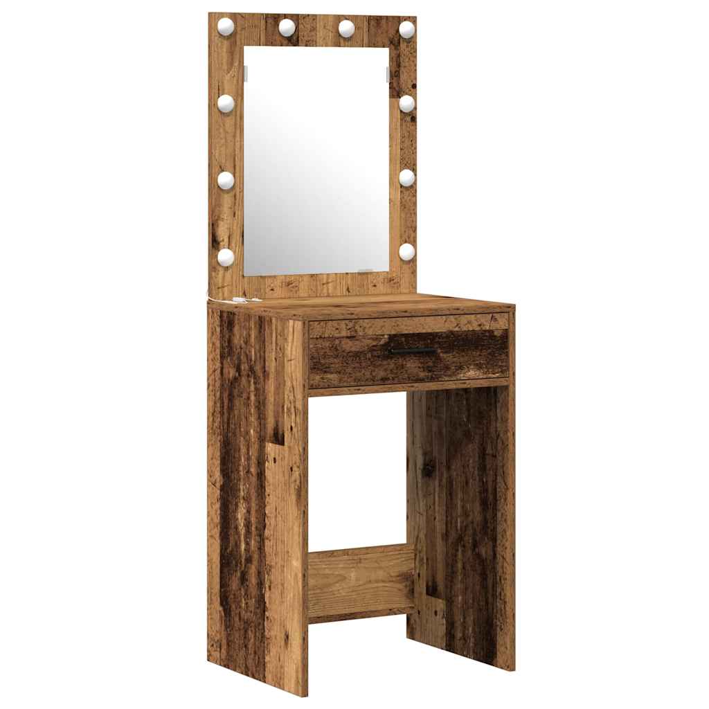Toaletni stol 2 pcs Smeđa 50 x 41 x 135 cm Konstruirano drvo