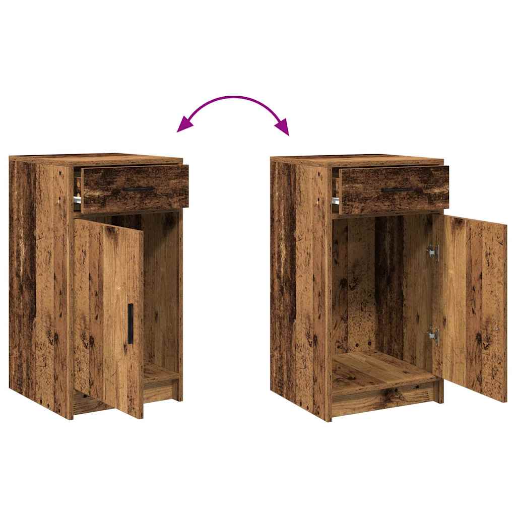 Toaletni stol s ladicama 3 pcs Smeđa Konstruirano drvo