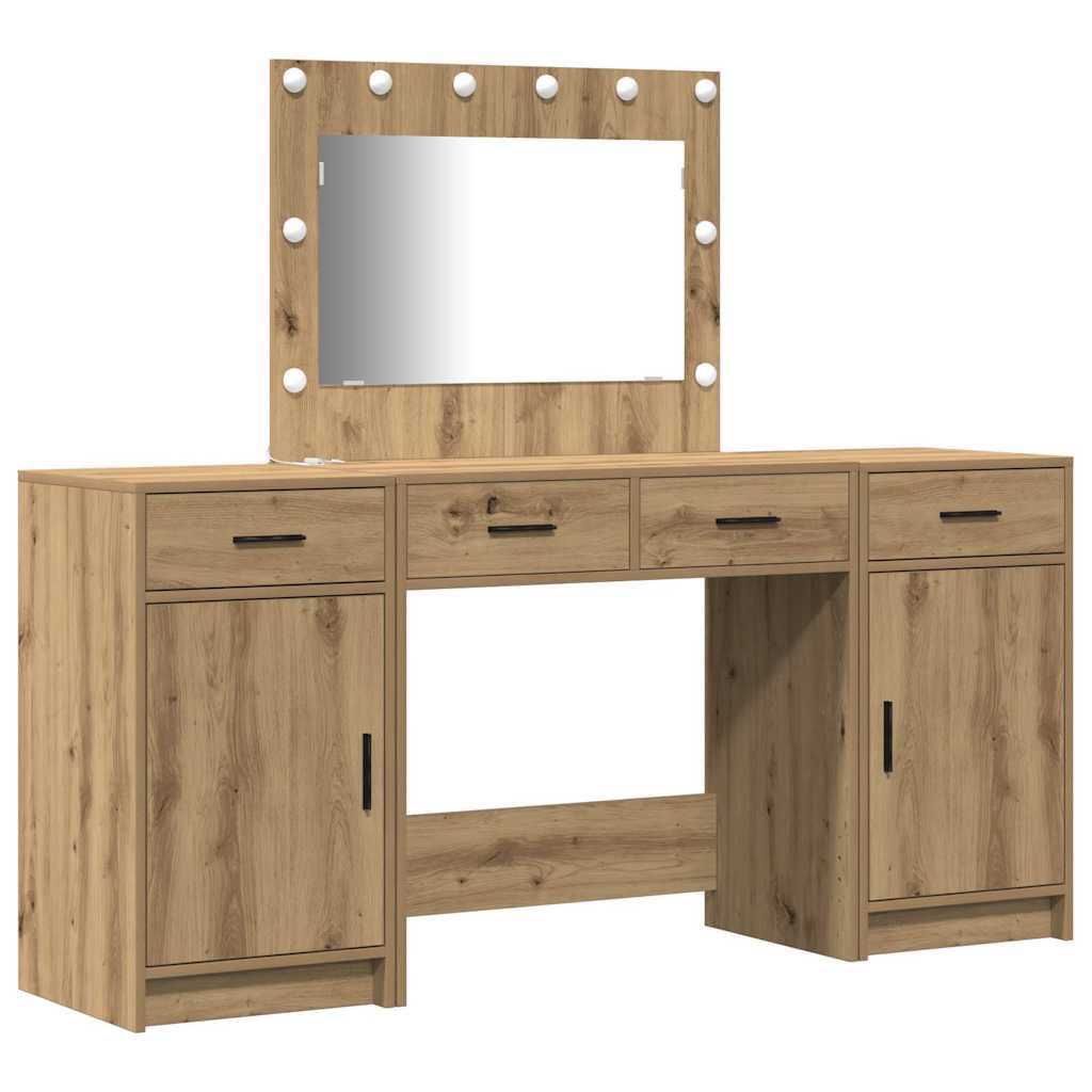 Toaletni stol 3 pcs Smeđa 78,5 x 41 x 135 cm Konstruirano drvo