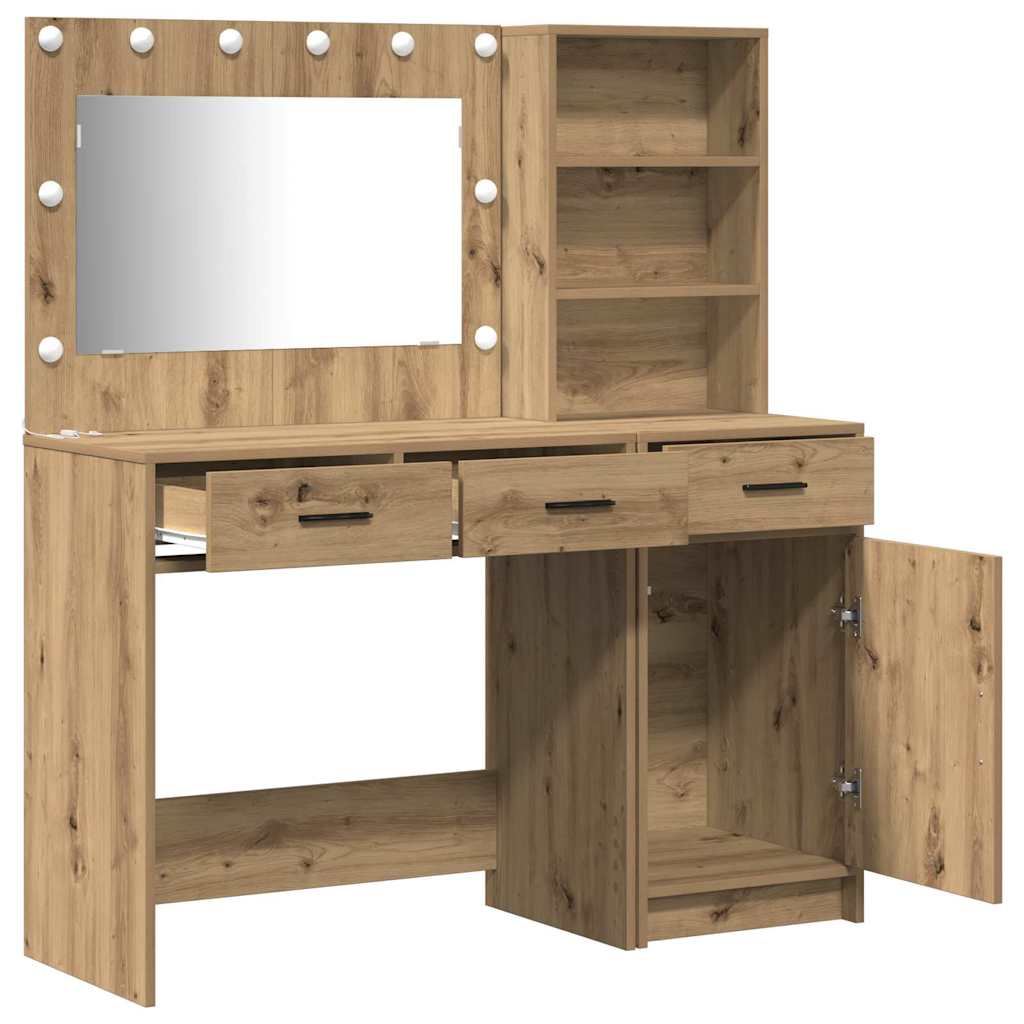 Toaletni stol 2 pcs Smeđa 78,5 x 41 x 135 cm Konstruirano drvo