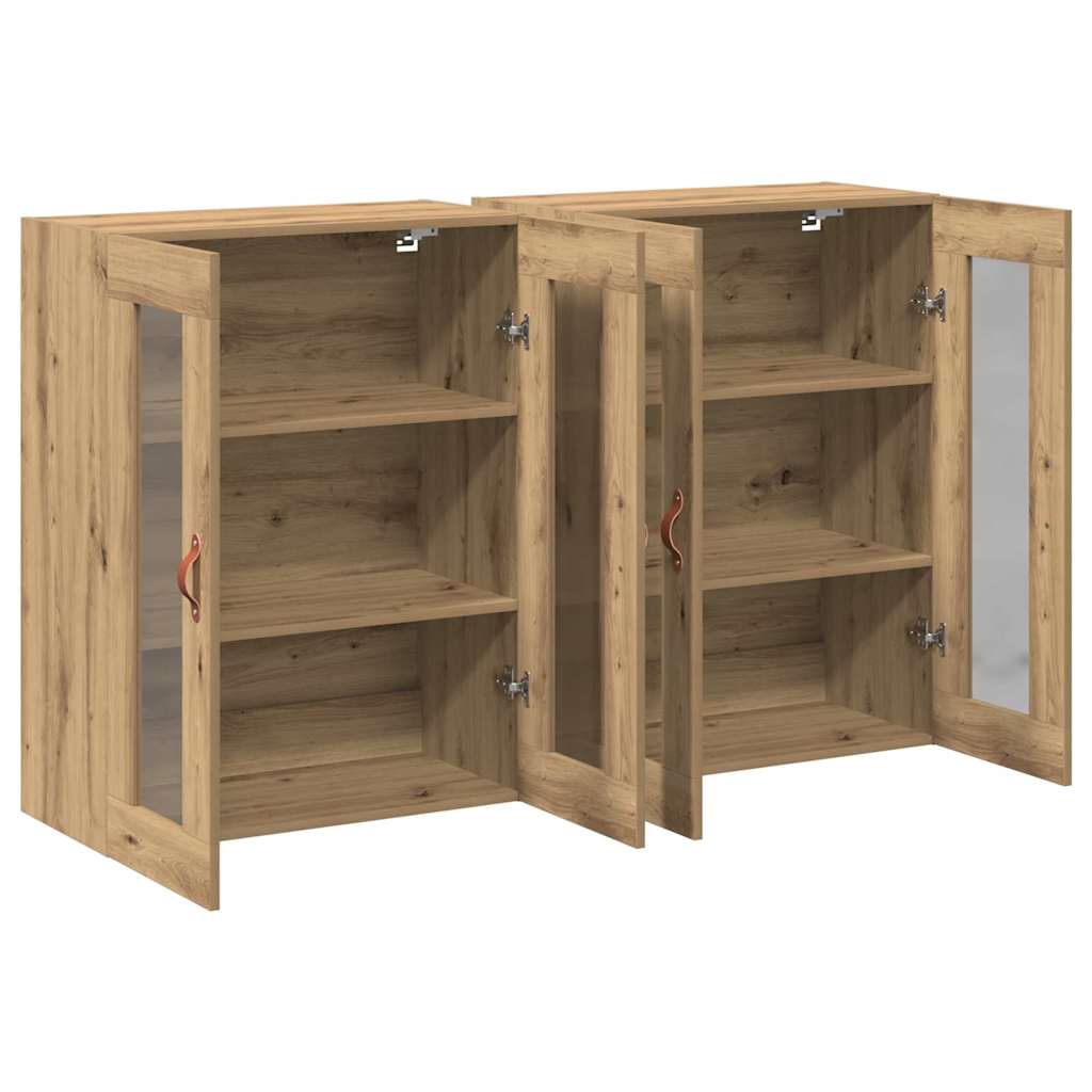 Zidni ormari 2 pcs Umjetnički hrast 69,5 x 34 x 90 cm