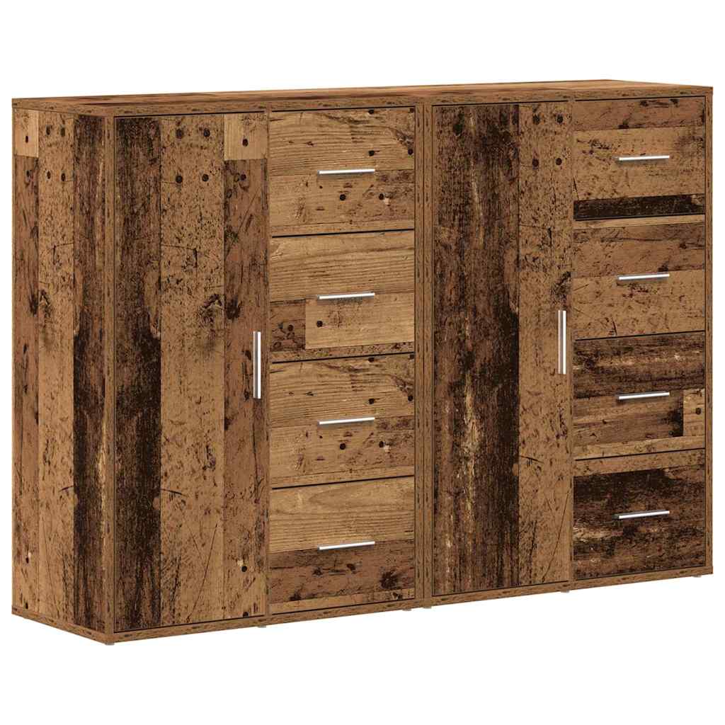Kreveta 2 pcs Staro drvo 60 x 31 x 84 cm Konstruirano drvo