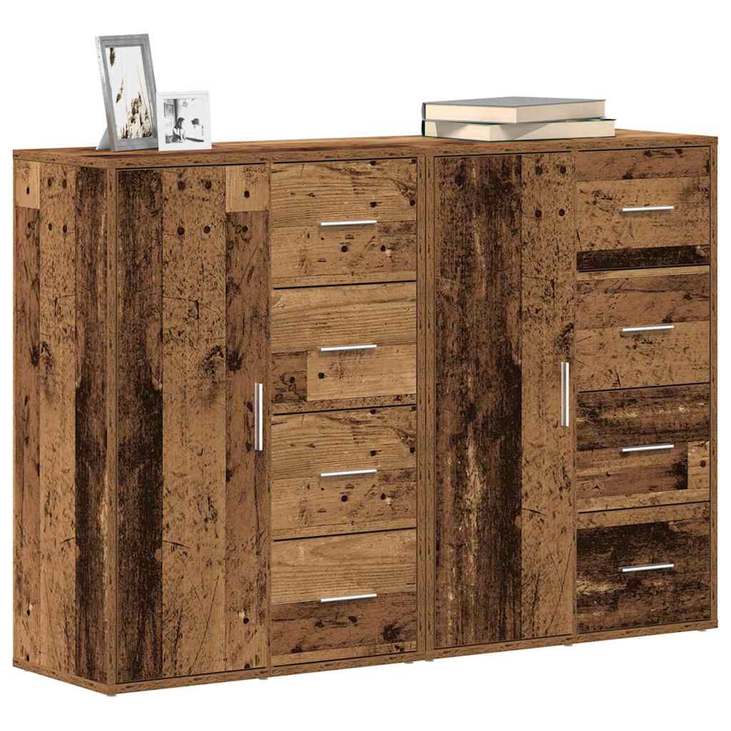 Kreveta 2 pcs Staro drvo 60 x 31 x 84 cm Konstruirano drvo
