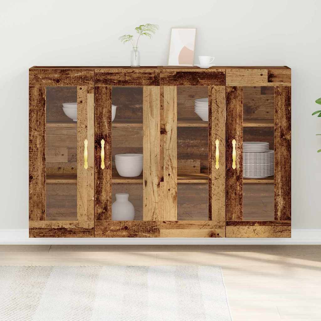 Zidni ormari 2 kom. Staro drvo 69,5 x 34 x 90 cm