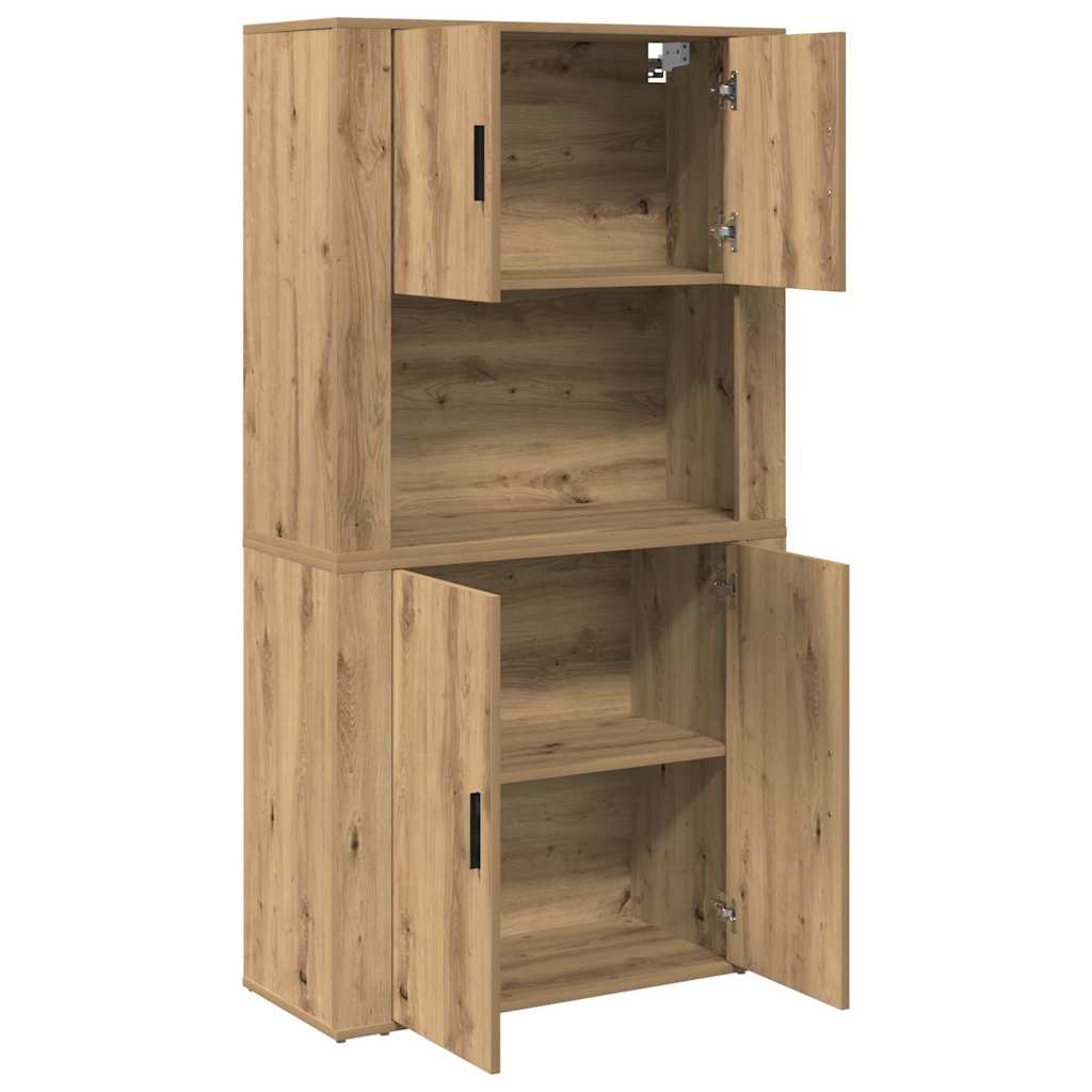 Highboard Umjetnički hrast 80 x 33 x 150 cm Konstruirano drvo