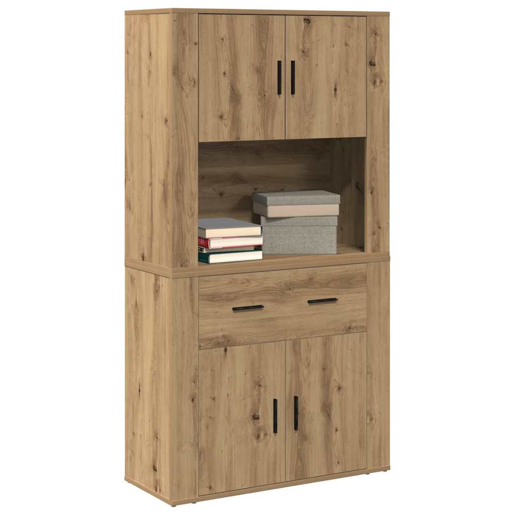 Highboard hrast artisan 80 x 33 x 150 cm Konstruirano drvo