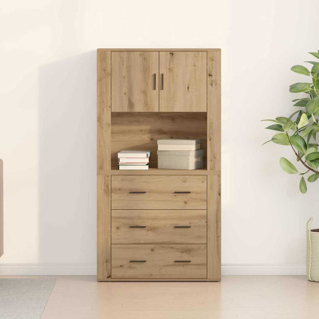 Highboard Umjetnički hrast 80 x 33 x 150 cm Konstruirano drvo