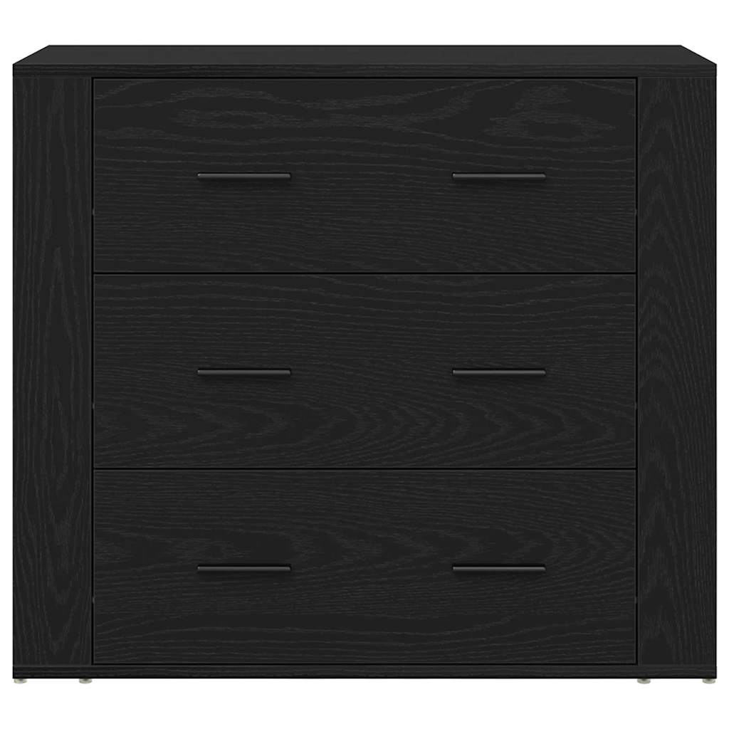 Highboard Crni hrast 80 x 33 x 150 cm Konstruirano drvo