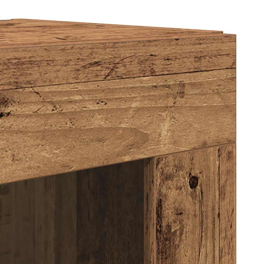 Highboard 2 pcs Staro drvo 69,5 x 34 x 180 cm Konstruirano drvo