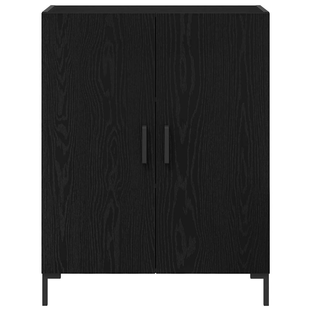 Highboard 2 pcs Crni hrast 69,5 x 34 x 180 cm Konstruirano drvo