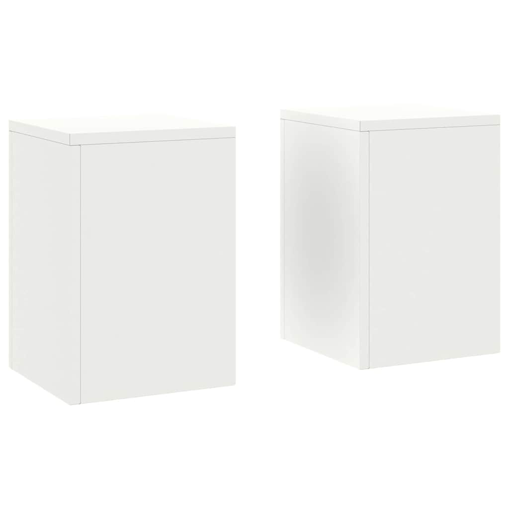 Stalak za biljke 2 pcs Bijelo 24 x 24 x 35 cm Čelik