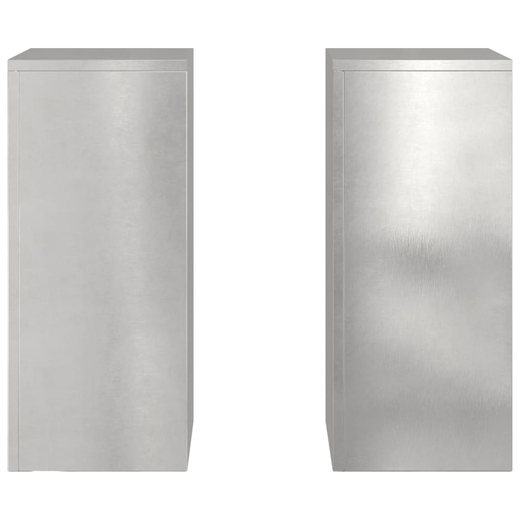 Stalak za biljke 2 pcs Srebrno 24 x 24 x 55 cm Nehrđajući čelik