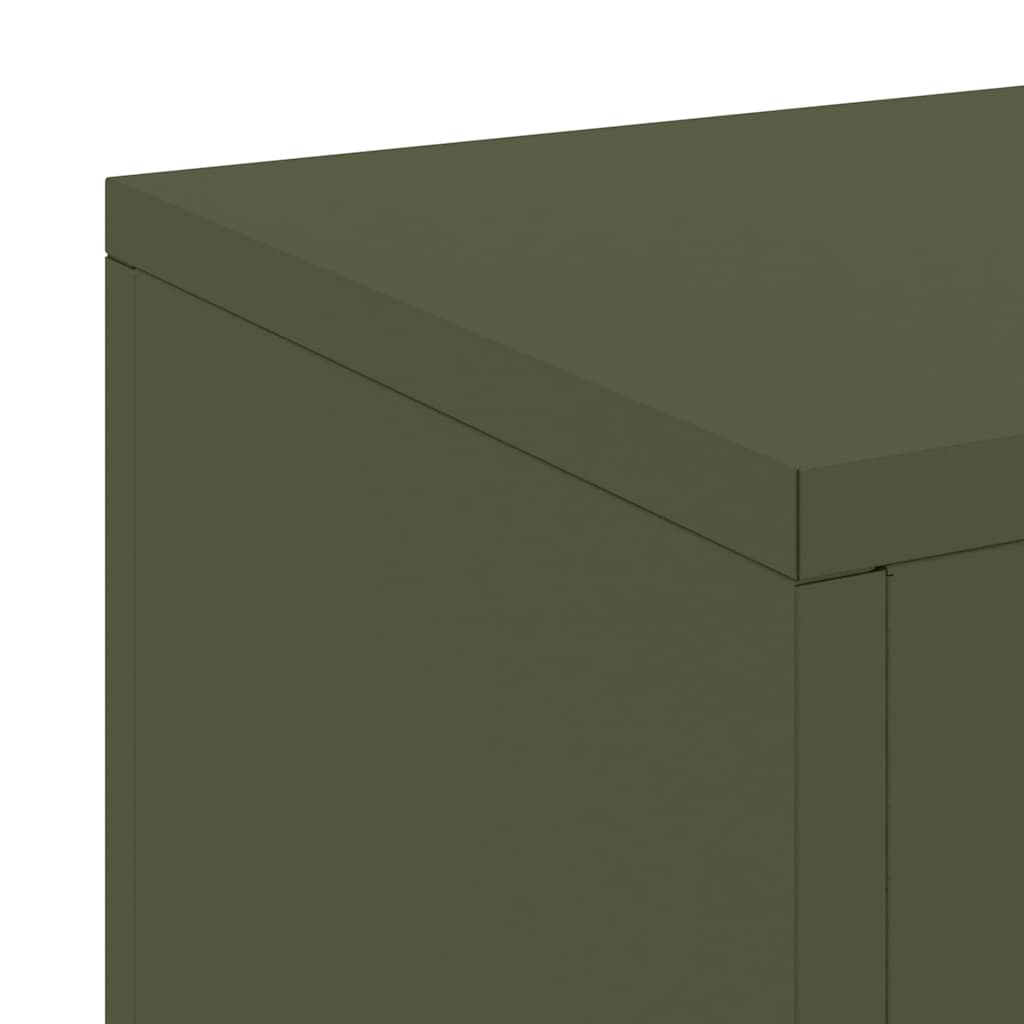 Stalak za biljke 2 pcs Maslinovo zelena 24 x 24 x 75 cm Čelik