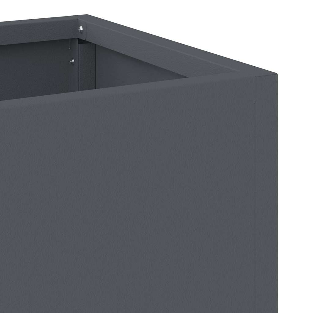 Povišeni Vrtni Planter Antracit 100 x 26 x 82 cm Čelik