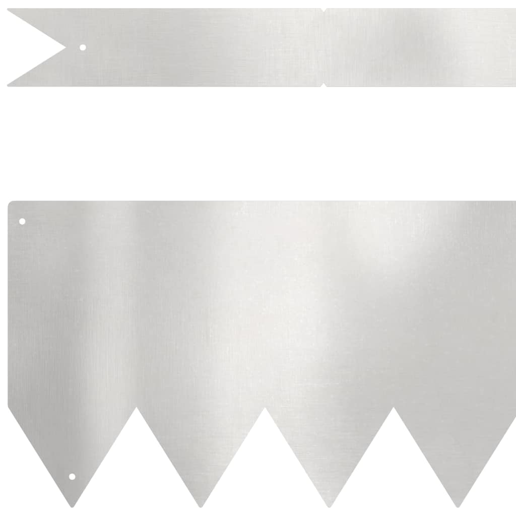 Ograda oko Travnjaka 20 pcs Srebrno 100 x 0,05 x 15 cm