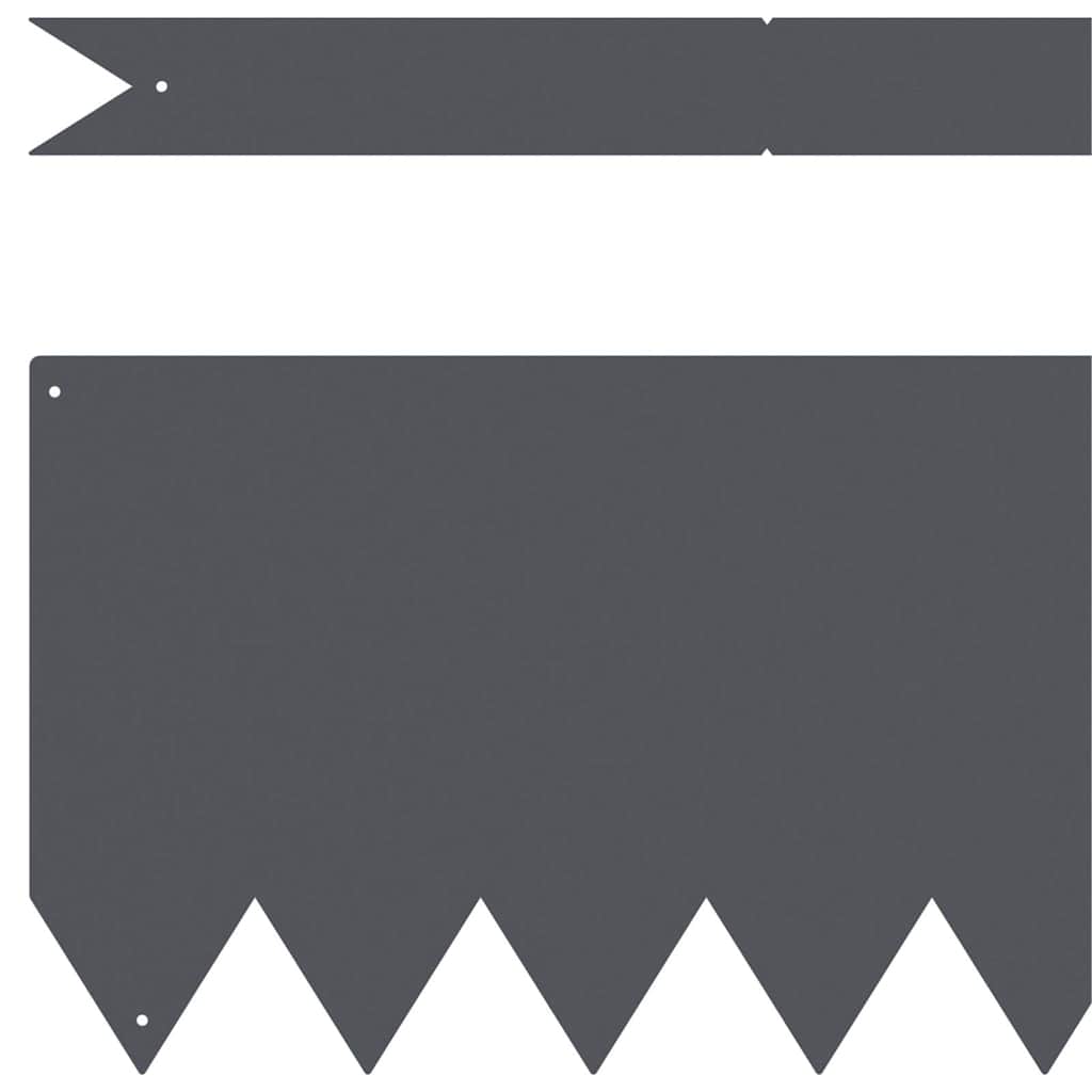 Ograda oko Travnjaka 10 pcs Antracit 100 x 0.05 x 20 cm