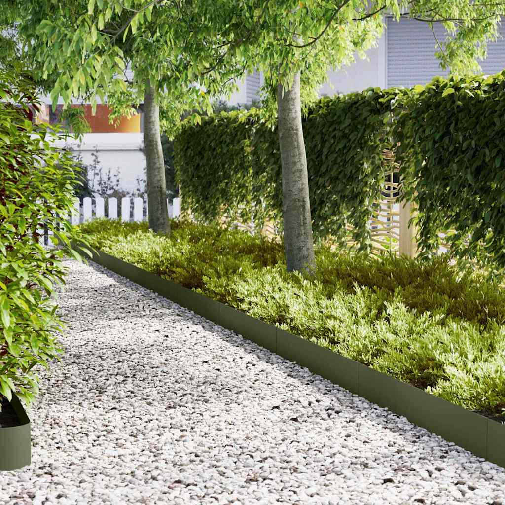 Ograda oko Travnjaka 10 pcs Maslinasto zelena